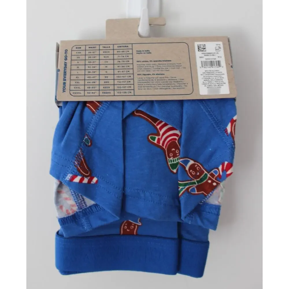 Old Navy Mens Soft-Washed Boxer Briefs Gingerbread Size S NWT